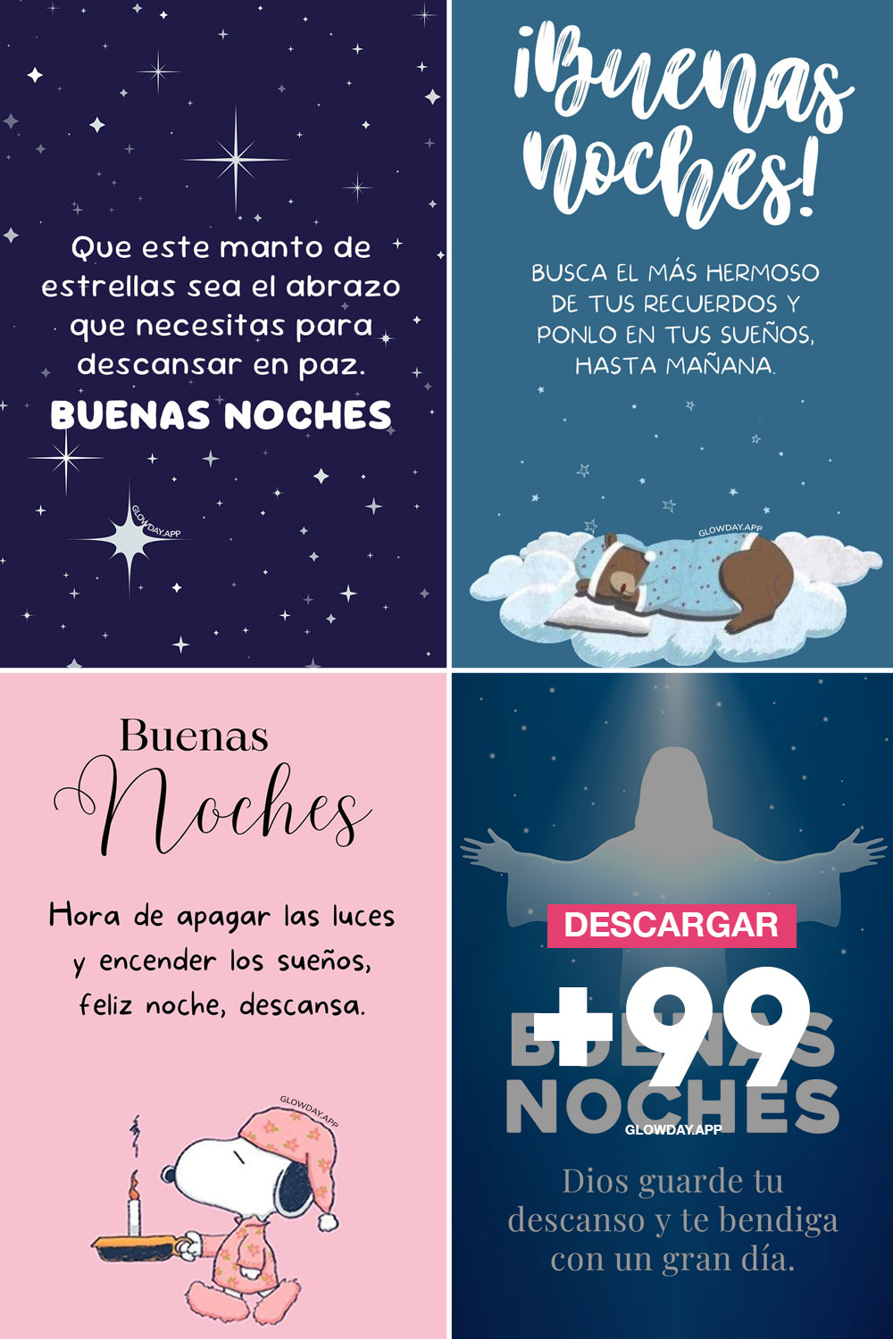 Imágenes de buenas noches para compartir y desear un feliz descanso